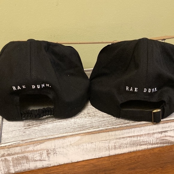 NWT Rae Dunn MAMA BEAR & MINI BEAR BLACK BALL CAPS main image 2